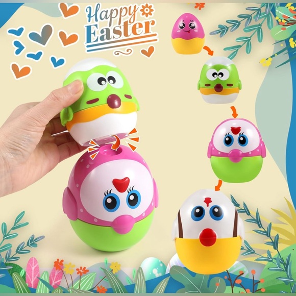 NIB Cute nesting stacking egg toys - Picture 3 of 7